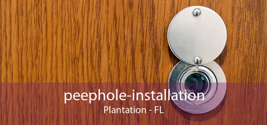 peephole-installation Plantation - FL